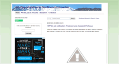 Desktop Screenshot of jobs.devbhoomihimachal.com